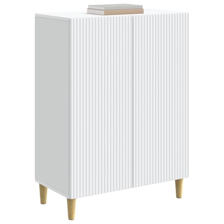 vidaXL - Dressoir - Wit - 66 - x - 34,5 - x - 90 - cm - Bewerkt - hout