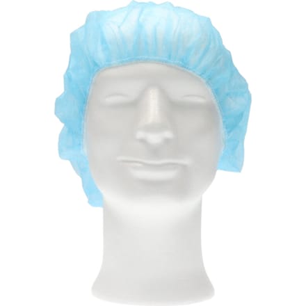 Haarnet CMT bouffant non-woven M 50cm PP blauw