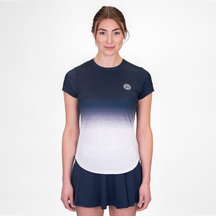 BIDI BADU Crew Gradiant T-shirt Dames-Donkerblauw,Wit