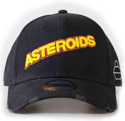 Atari Verstelbare pet Asteroids 3D Logo Zwart