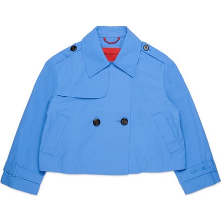 trench korte baby blauw
