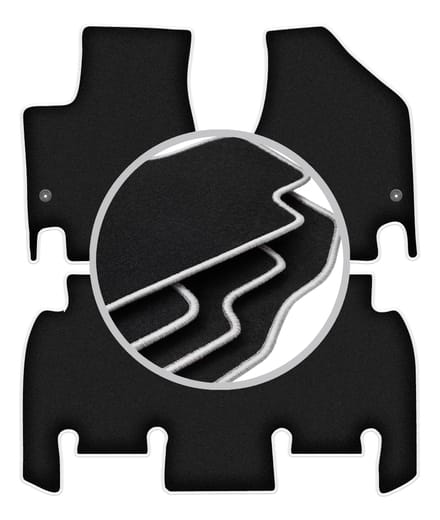 CARLUX-SILVER automatten voor: Chrysler Pacifica RU minivan (2016-)