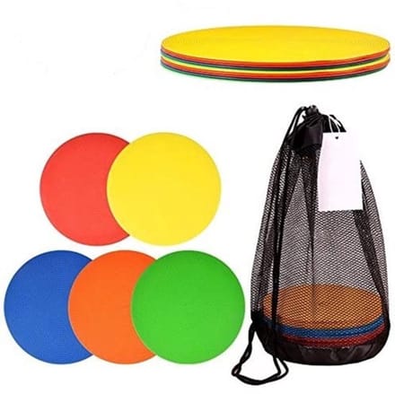 10Pcs Disc Markers - Silicone Spot Cones in 5 Kleuren voor Voetbal en Basketbal Training