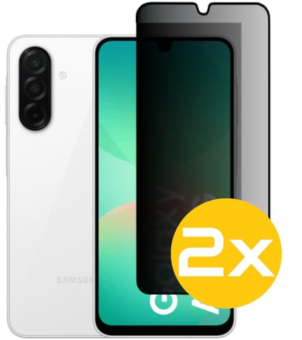 Privacy Screenprotector Geschikt Voor Samsung A26 - Volledige Beschermglas - 2 Stuks