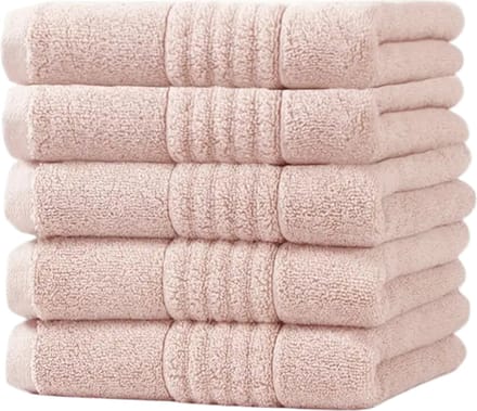 Nivard Handdoeken Set - Hotelkwaliteit - Handdoek - Towel - Roze - 5 Stuks