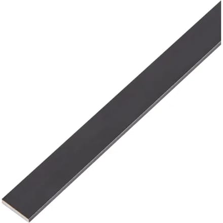 Alberts Plat Profiel - Aluminium Zwart - 15x2mm 1m