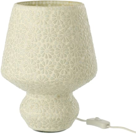 J-Line tafellamp Mozaïek - glas - wit/lichtgroen - medium