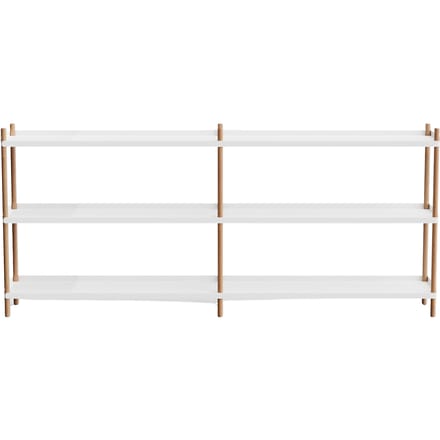 NINE BOLT Rek 200 x 88 cm - oak white