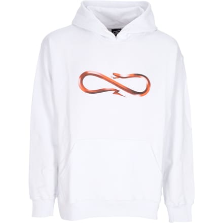 Lichtgewicht herensweatshirt met capuchon, stalen logo en capuchon, wit