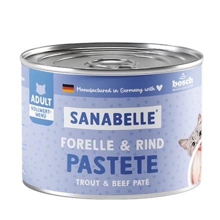 Voordeelpakket Sanabelle All Meat 24 x 195 g Kattenvoer - Forel & Rund