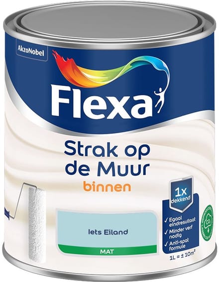 Flexa - Strak Op De Muur Binnen Mat - Iets Eiland - Mengverf - 1 L