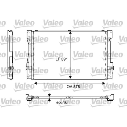 Condensator, airconditioning VALEO 817675