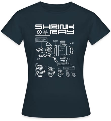 Minions Bouwplan Voor Krimpradiator T-Shirt Dames
