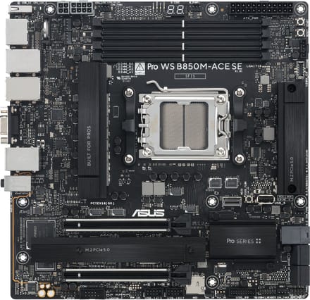 ASUS Pro WS B850M-ACE SE Moederbord - AMD B850 - AMD AM5 - DDR5 RAM - Micro-ATX