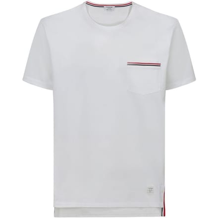 Thom Browne Witte Katoenen T-Shirt