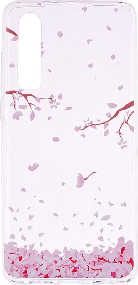 Shop4 - Huawei P30 Hoesje - Zachte Back Case Vallende Bladeren