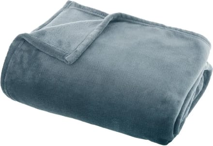 Atmosphera - Plaid - Fleece - Deken - Blauw - 130 x 180 cm