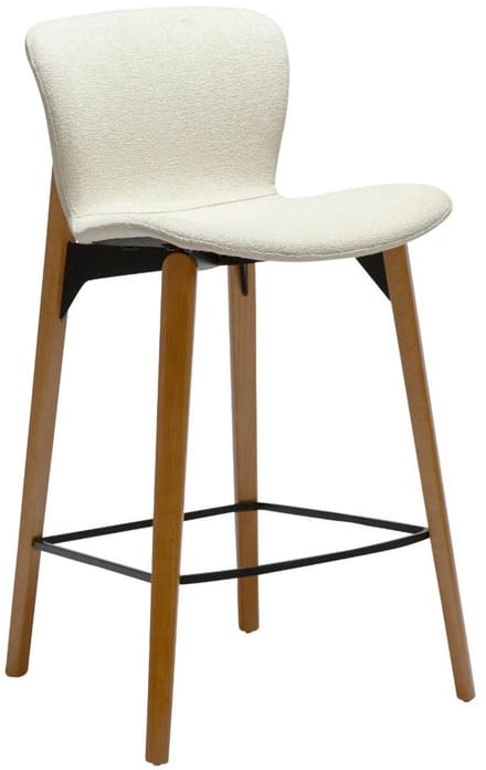 Paragon Dan-Form fauteuil bouclé wit.