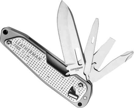 Leatherman Free T2 Multi-Tool - 8-in-1 met Mes, Garaaf en Schroevendraaiers - Magnetische Opening, Lichtgewicht, Minder dan 100g - RVS