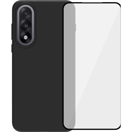 BlueBuilt OnePlus Nord 5 Back Cover Zwart + Screenprotector Glas