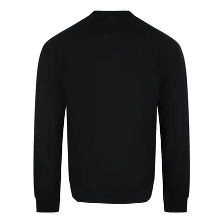 Diesel Monotone Logo Zwarte Sweatshirt