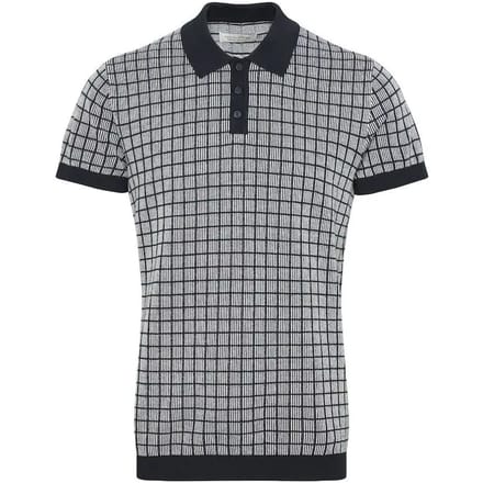 Geometrisch gebreid polo Casual Friday Walter