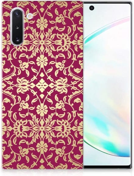 Siliconen Hoesje Samsung Galaxy Note 10 Barok Pink