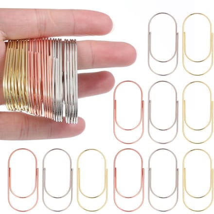 Dailygoods - Set van 30 Gouden Paperclips in Verschillende Kleuren