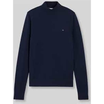 Slim fit shirt met lange mouwen met mockneck
