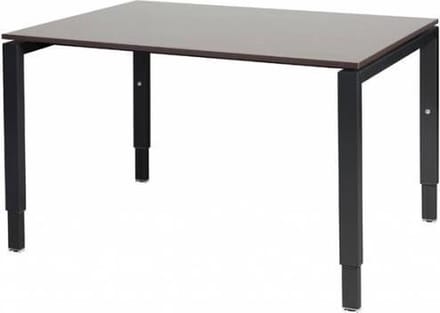 Verstelbaar Bureau - Domino 120x90 logan - zwart frame