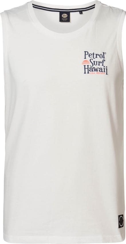Petrol Industries - Heren Artwork Singlet Tulum - Wit - Maat S