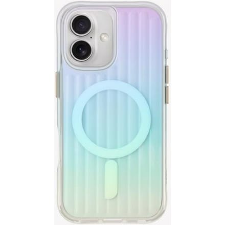 UNIQ Coehl Linear - Hoesje voor iPhone 16 - Magnetische Opladen - Opal Kleur