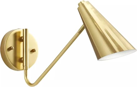 TooLight Wandlamp APP1138-1W - E27 - 11 x 18 cm - Goud