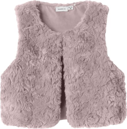 Name It mini meisjes gilet NANO FAKE FUR Burnished Lilac