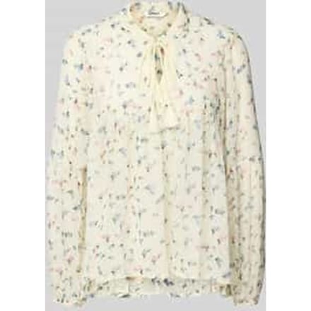 Boxy fit blousetop met all-over motief, model 'AIDA ELISA'