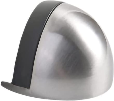 Vloerdeurstopper - Deurstop Rubber - Bescherming Deur Muur - Sterk Magnetisch - Zilver