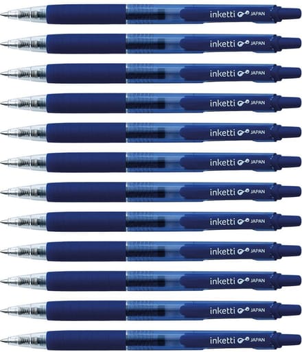 Penac Inketti - Gel-ink balpen - 0.7mm - Blauw - 12 Pack