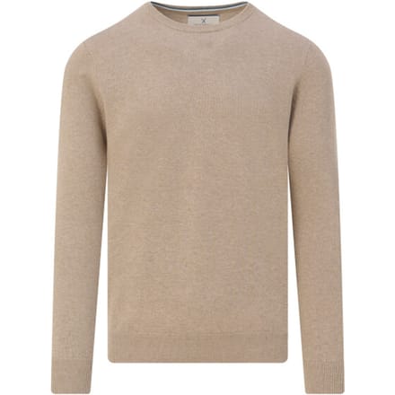 The BLUEPRINT Premium Heren Trui Ronde Hals Beige