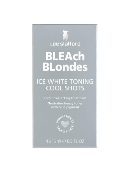 Lee Stafford - Bleach Blondes Ice White Toning Cool Shots - 4x 15ml