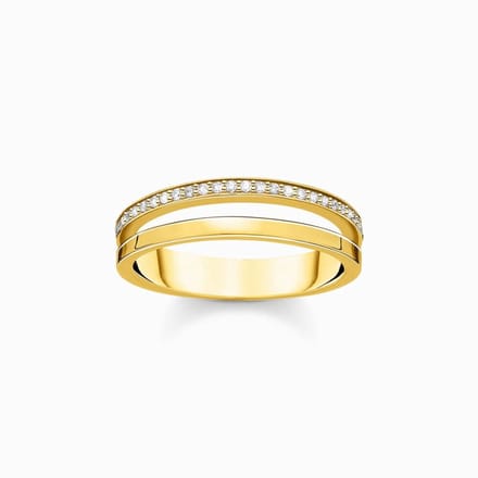 Thomas Sabo - TR2316-414-14-60 - Ring - Dames - 925er Zilver geel verguld - ringmaat 60