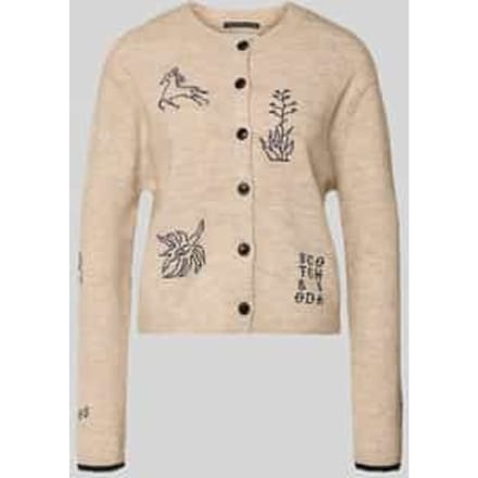 regular fit gebreid jack met alpaca-anteil