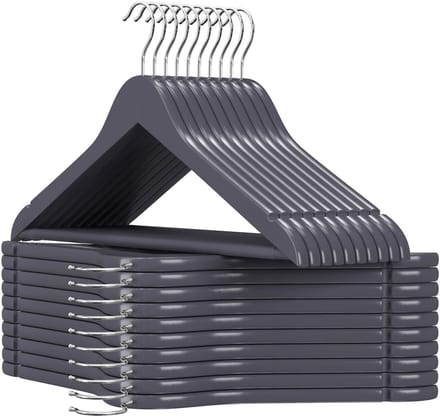 SONGMICS - Kledinghangers - Houten - Set van 20 - Antislip & 360° Draaibare Haak