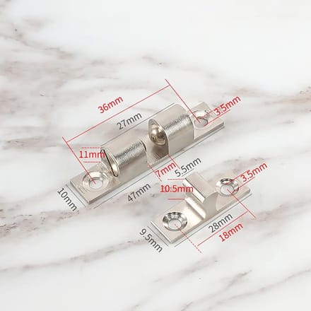 Dailygoods - 5 Stuks Verstelbare Kogelvangers voor Kastdeuren