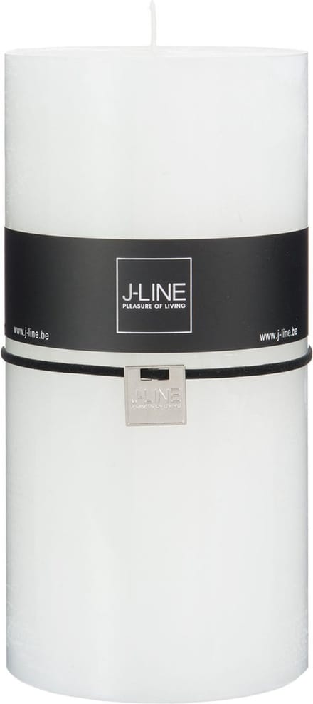 J-Line cilinderkaars - wit - XXL - 150U - 6 stuks