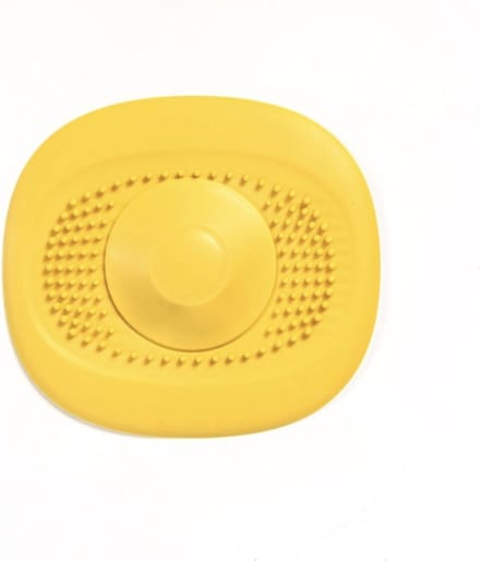 Luxe ufo afvoerstop  - gootsteenfilter - Wasbak UFO - Haar vanger - afvoer zeef - geel