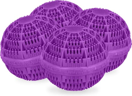 wasbol set van 4 - tot 90°C - tot 1000 wasbeurten - paars