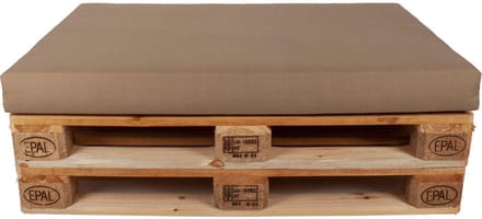 Tex Style Palletkussen Strak zit - 120 x 80 x 10 cm - Olefin - Uni Taupe 2709