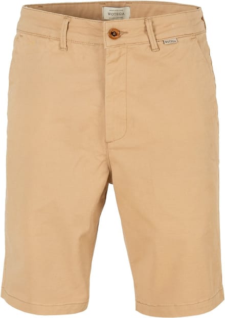 WOTEGA Heren Chinoshorts Spring – Regular Fit – Katoen Stretch – Beige – 5-pocket