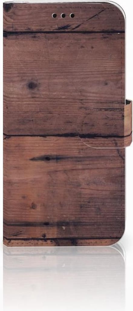 Samsung Galaxy J5 2017 Book Style Case Old Wood