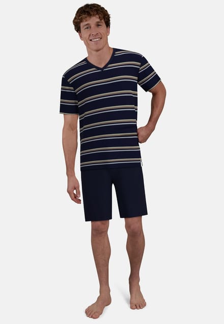 Ceceba pyjama heren - donkerblauw gestreept - 31313/632 - maat 48